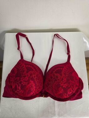 La Senza Red Lace Push-Up Bra